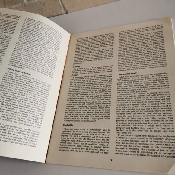 1976 Peopleware in Systems Book Vintage DAMAGED HR People Management ASM - Picture 6 of 8